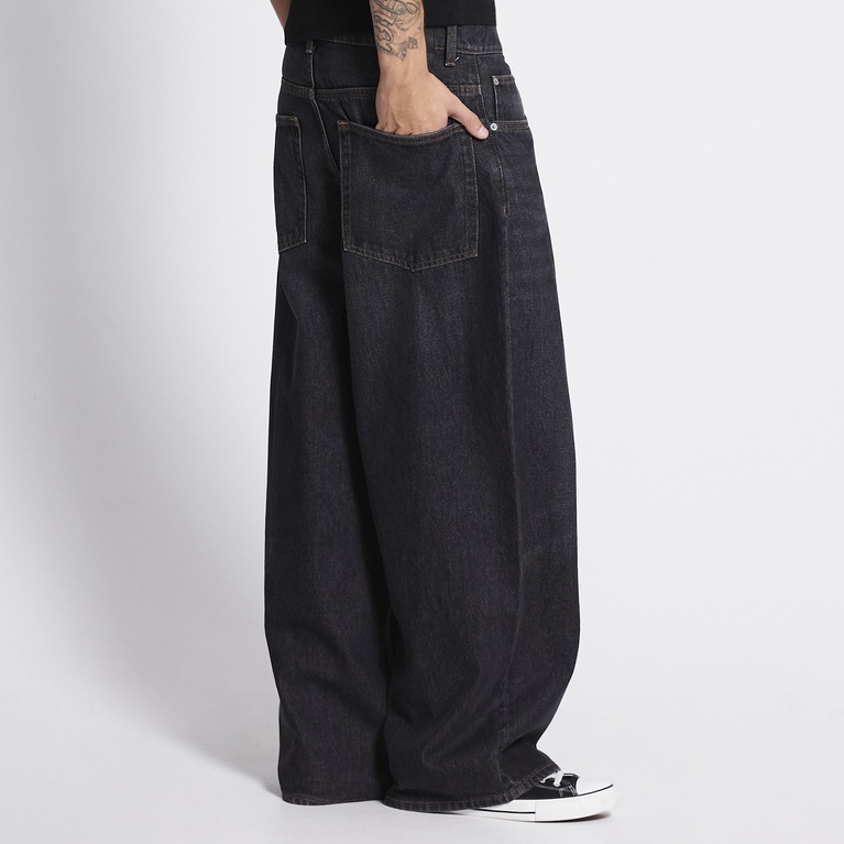 Baggy wide jeans "Giant" Black Used